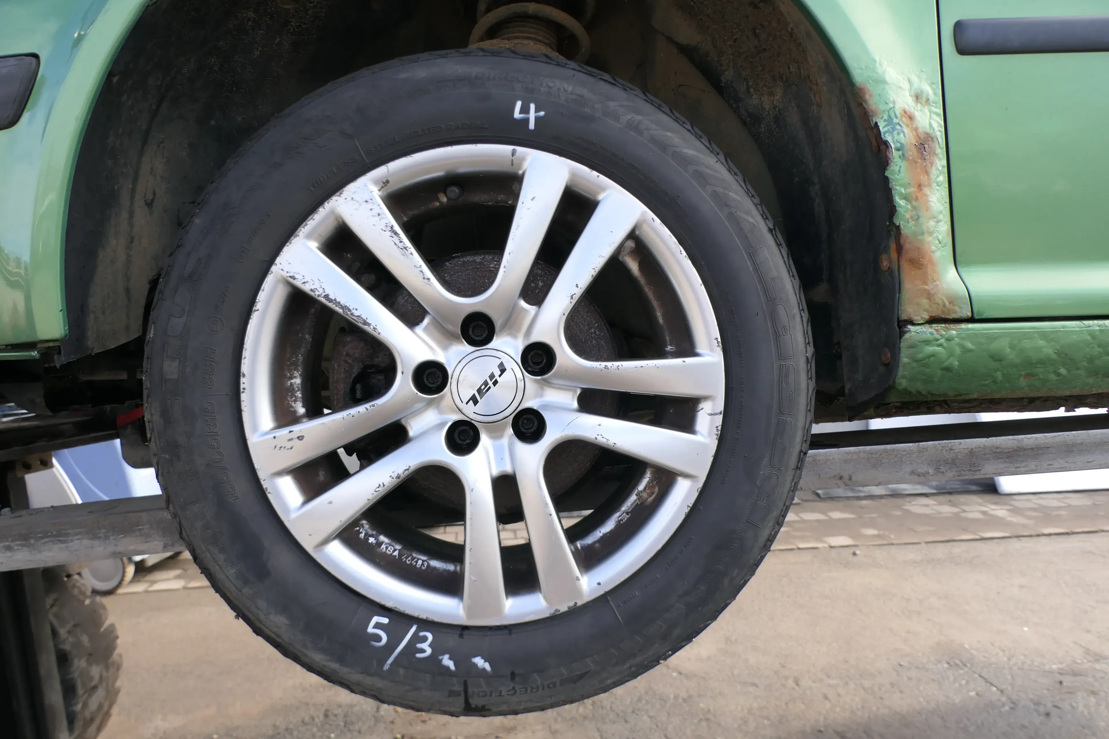 1x Felge Alufelge Golf 4 VW Polo 9N 9N3 7j x15 H2 ET38 - KBA 46483 Rial      4 - Bild 1