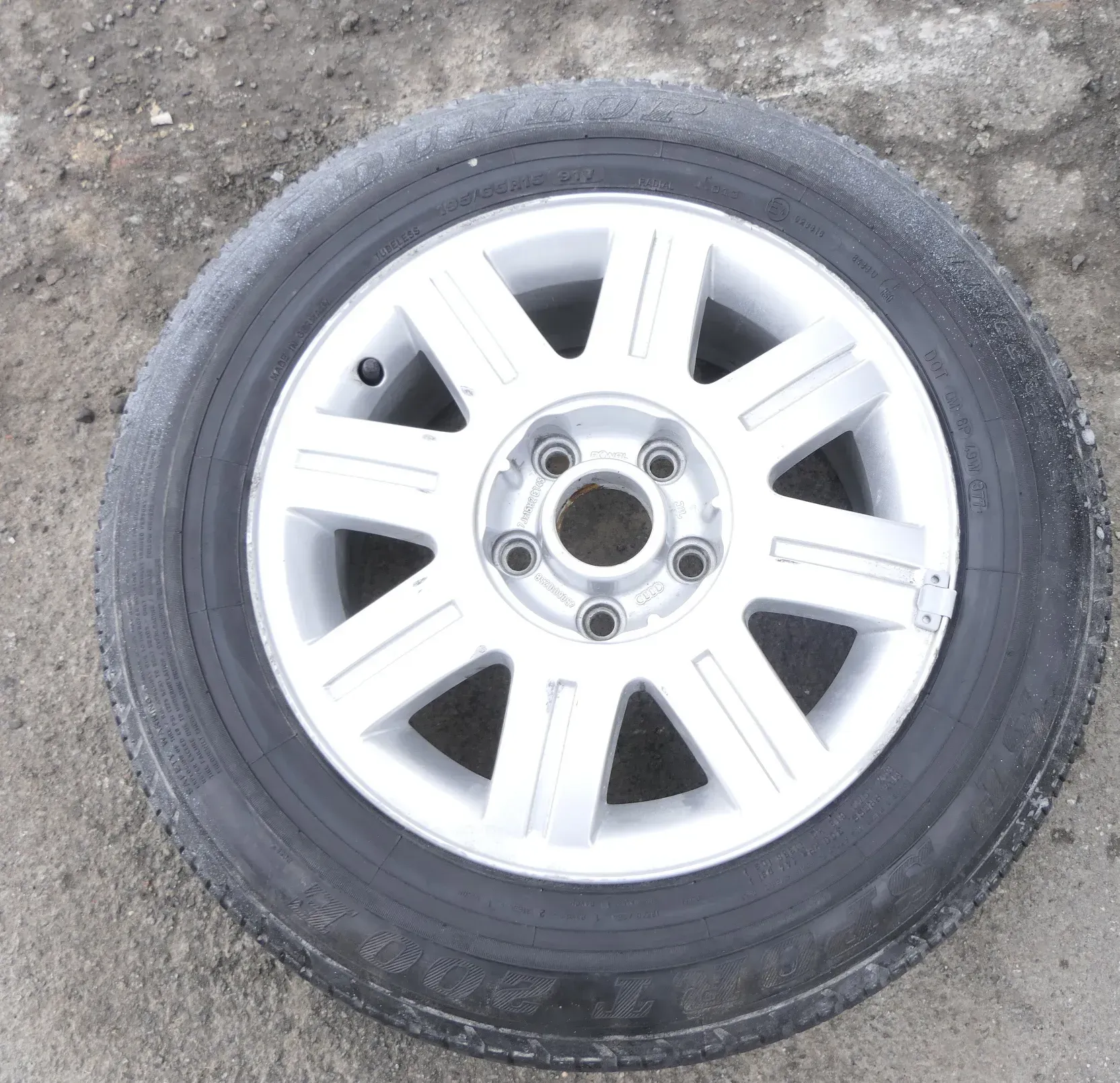 1x Audi A4 A6 Alufelge original 4B0601025B 7j x15H2 ET45  LK 5x112 Ersatzrad  d - Bild 1
