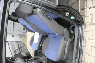 Seat Arosa 6H VW Lupo Sitz vorne links Fahrersitz Höhenverstellung blau schwarz - Bild 6