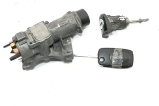 VW Passat 3B Schloßsystem 1x Türschloß 1x Schlüssel Schloß Tür Zündschloß - Bild 2