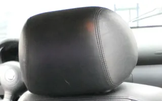 1x Seat Leon Toledeo 1M Sitz vorne links rechts Kopfstütze Leder schwarz - Bild 2