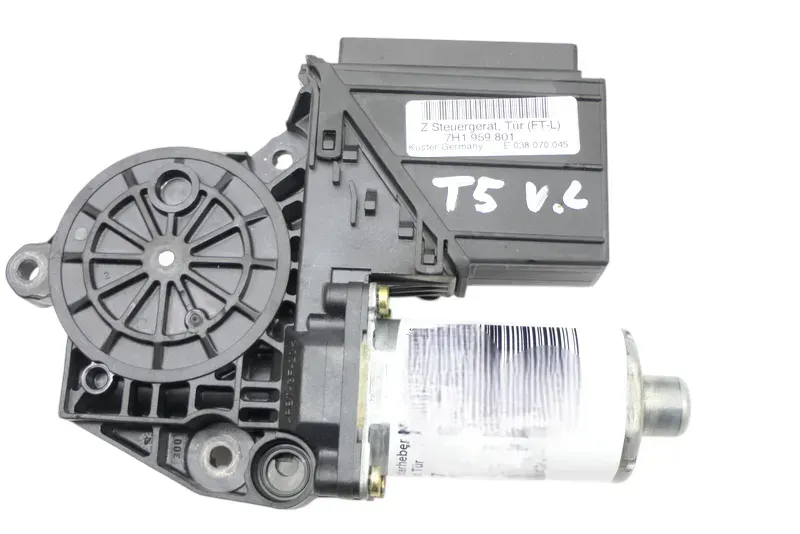 VW T5 ektrischer Fensterheber Motor vorne links 7H1959801 Steuergerät Tür - Bild 1