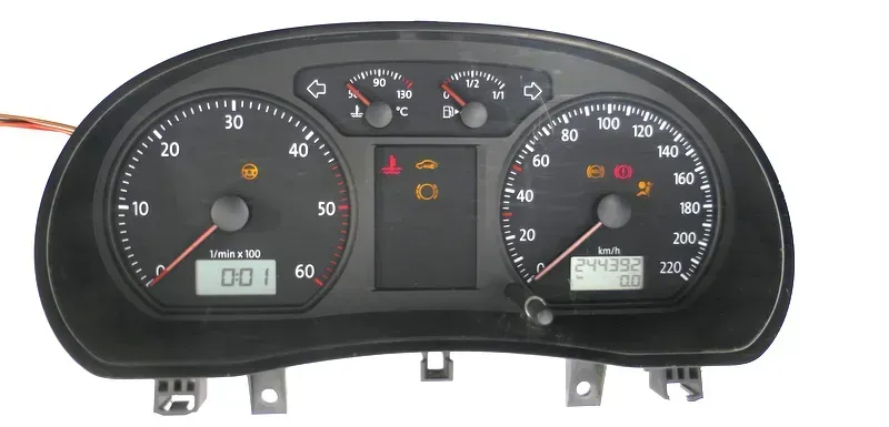 VW Polo 9N 3Tacho Tachometer Kombiinstrument 244.000km 6Q0920804J 1,4TDI BNV BNM - Bild 1