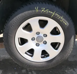 4x A4 8E A6 4B Alufelgen 195/65 R15 91T Allwetterreifen Reifen 6-8mm 8E0601025 - Bild 7