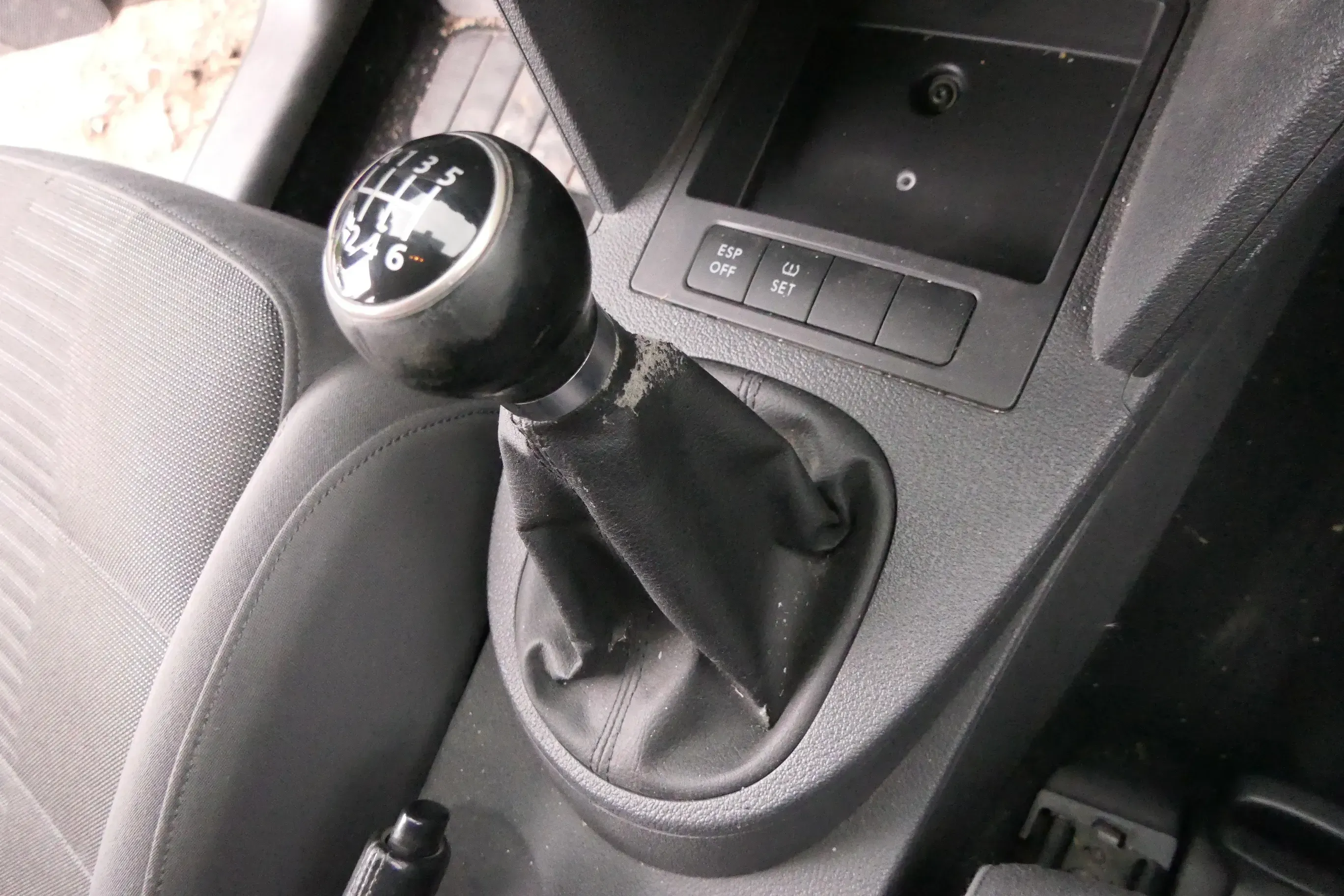 VW Touran 1T Schaltknauf Schaltsack Schaltung Schaltknüppel anthrazit/schwarz - Bild 1