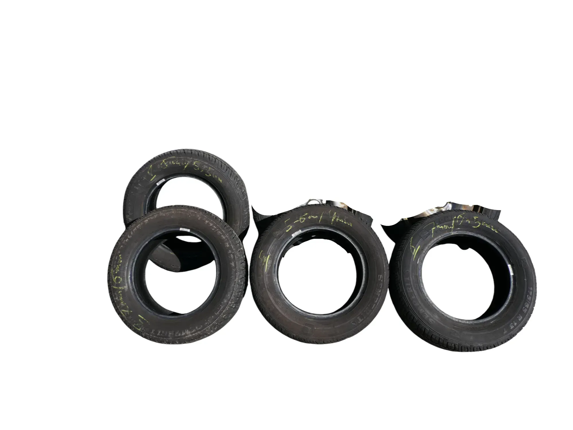 4x VW Polo 6N2 6N Lupo 175/65R13 80T nur Reifen Sommerreifen ca. 5-7mm - Bild 1