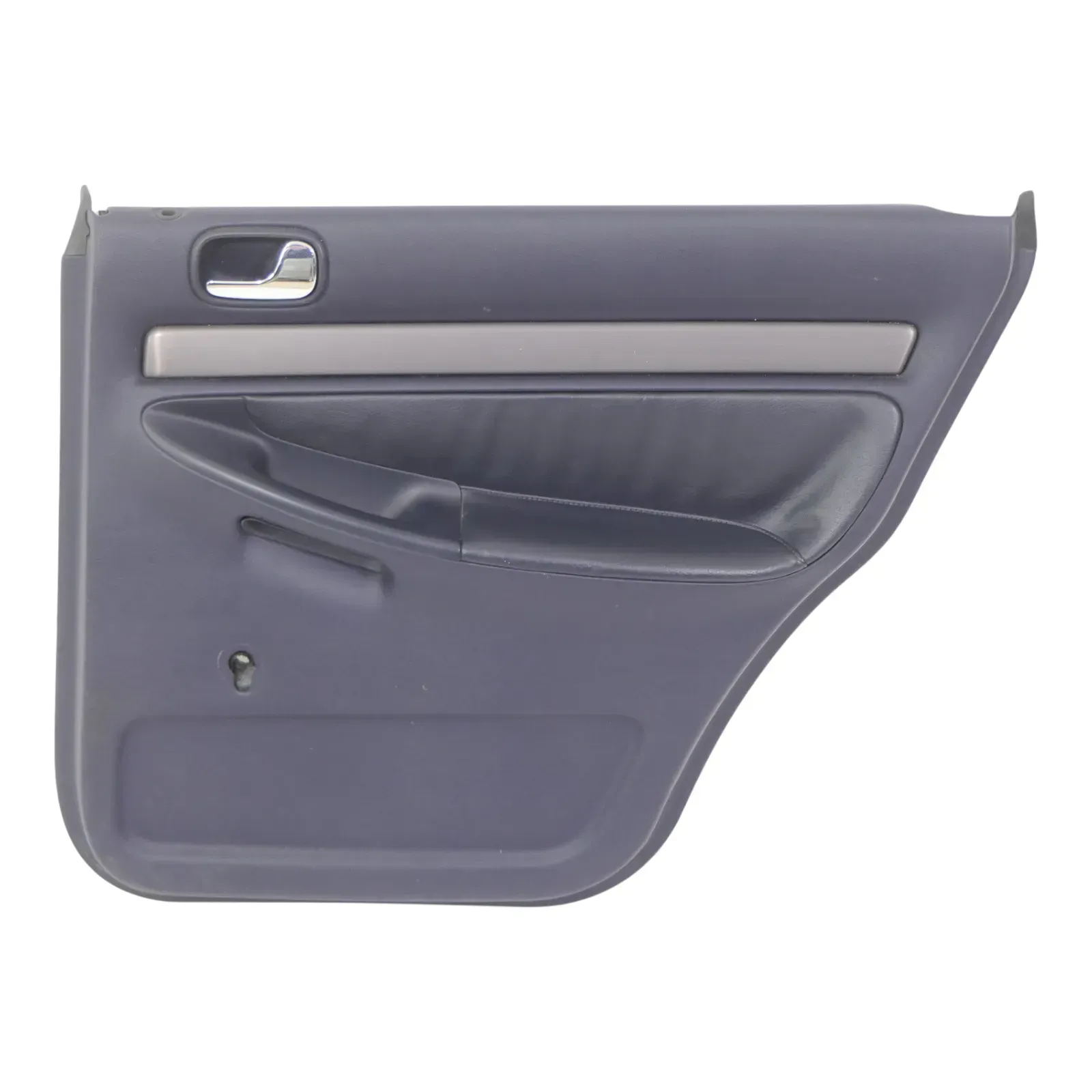 1x A6 4B Türverkleidung Verkleidung Tür hinten rechts Leder blau royalblau - Bild 1