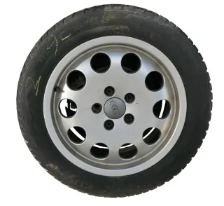 4x A4 B5 A6 4B Alufelgen 205/55 R16 91V Winterreifen Reifen 4B0601025P   7-9mm - Bild 3