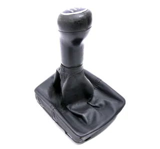 VW Polo 9N 9N3 Schaltknauf Schaltsack Schaltung Schaltknüppel 6Q1711113A Leder - Bild 2