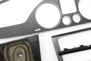 VW Passat 3C Mittelkonsole Verkleidung Radio Klappe Abdeckung Dekor dark - Bild 2