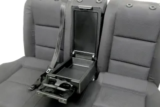 Audi A4 B6 B7 8E Limousine Sitz Rückbank Rücksitzbank hinten schwarz II - Bild 3