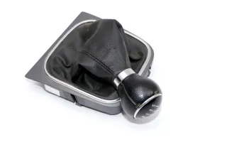 VW Golf 5 Schaltknauf Schaltsack Schaltung Schaltknüppel original 5-Gang Schalt - Bild 1