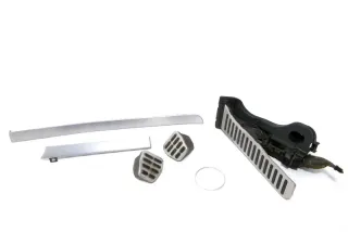 Set Touran Armaturenbrett Verkleidung Klappe Abdeckung Dekor silber alu - Bild 1