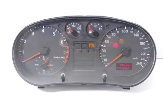 Audi A3 8L Tacho Tachometer Kombiinstrument 8L0919860C 195TKM Benziner 260km/h - Bild 3