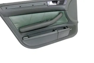 1x Audi A6 4B Türverkleidung Verkleidung Tür vorne links Leder grün farngrün - Bild 6