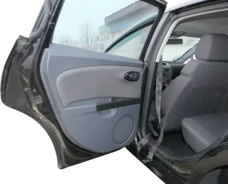 1x Leon 1P Türverkleidung Verkleidung Tür hinten links Griff grau uranograu - Bild 4