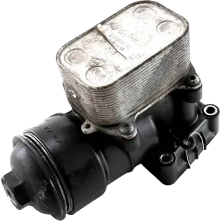 VW Tiguan Ölfiltergehäuse mit Ölkühler Motor 1.2 TDI Common Rail CFWA ## - Bild 1