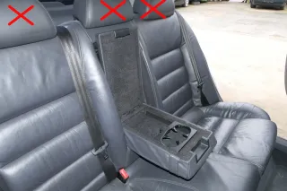 Skoda Superb 3U Sitz Sitze hinten Rückbank 3 Punkt Gurt Lehne Leder Sitzheizung - Bild 3