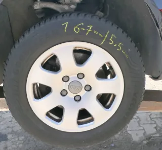 4x A4 8E A6 4B Alufelgen 195/65 R15 91T Allwetterreifen Reifen 6-8mm 8E0601025 - Bild 3