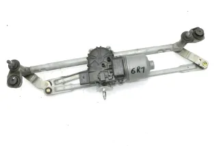VW Polo 6R Wischermotor Wischer Motor mit Gestänge 6R1955119A vorn - Bild 1