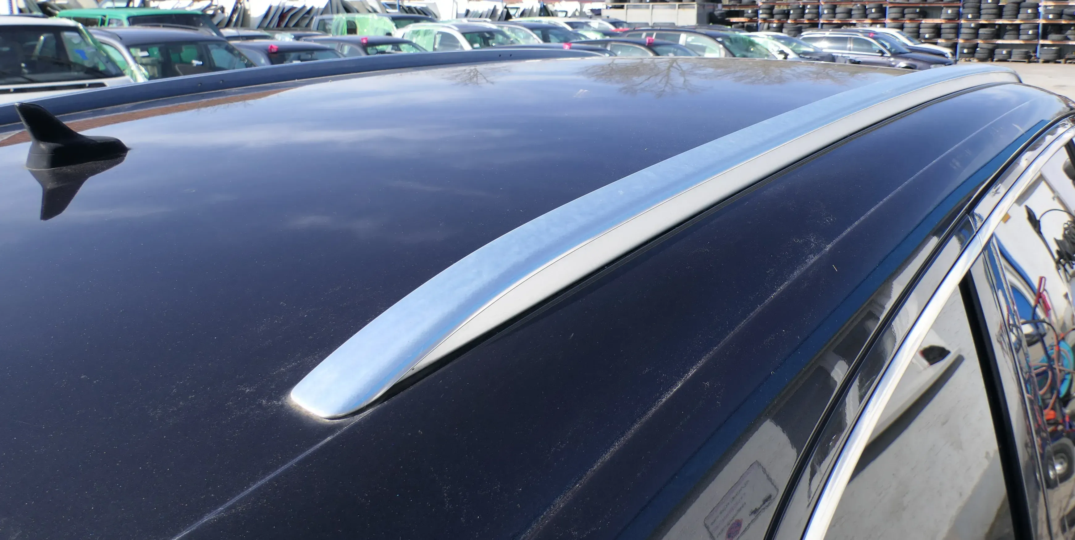 Audi Q7 4L Dachreling Reling Dach beide rechts und links Reeling chrom silber - Bild 1
