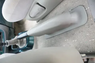 VW Sharan 7M Galaxy WGR Handbremse Feststellbremse Verkleidung Abdeckung grau - Bild 3