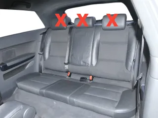 Audi A3 8P Sitz Rückbank Rücksitzbank hinten 2/3-Türer 3-Punkt-Gurt Leder S-line - Bild 1