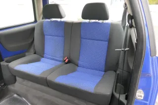 VW Lupo Seat Arosa Sitz Rückbank Sitzfläche Sitze mit Kopfstützen blau schwarz - Bild 4