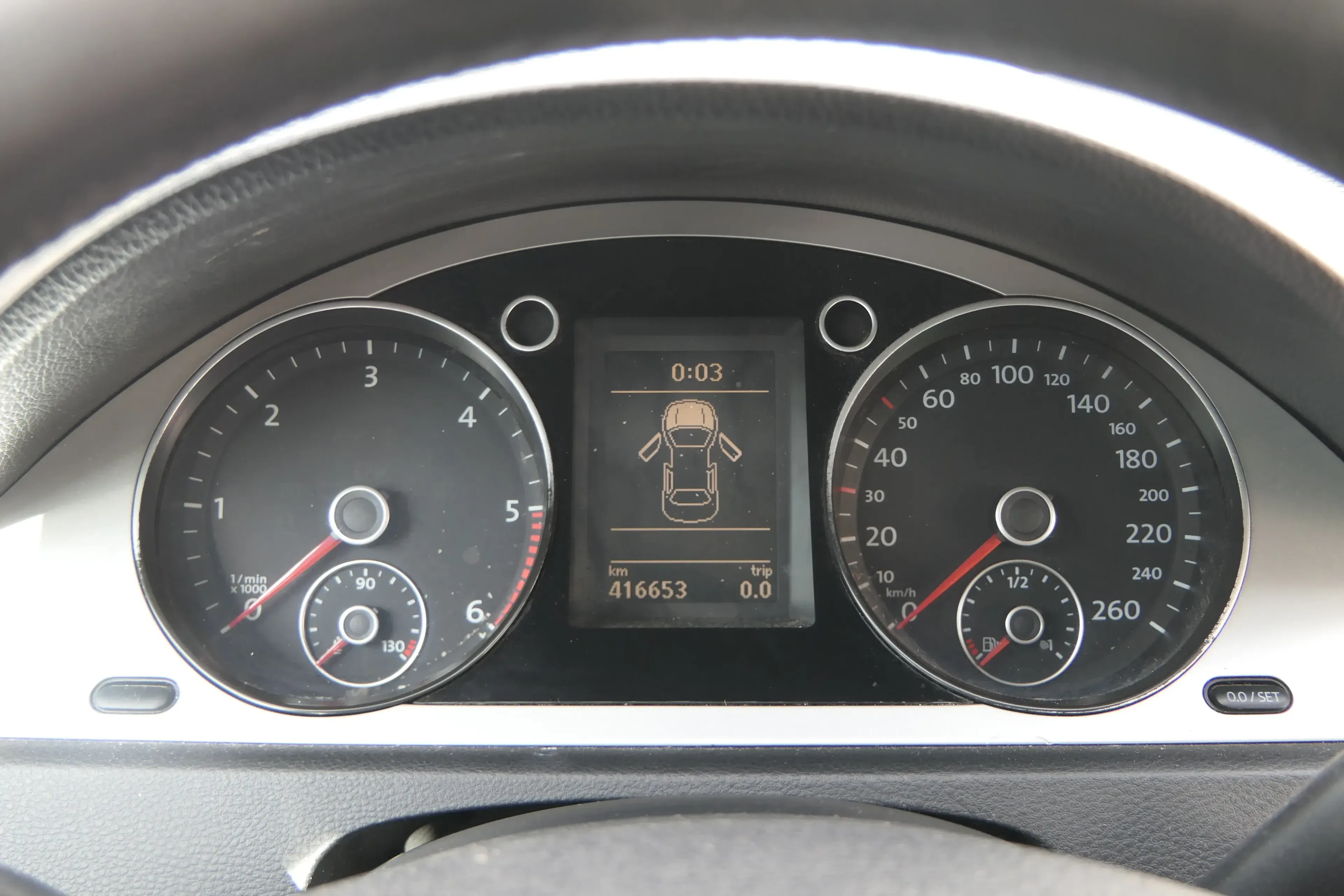 VW Passat 3C Tacho Tachometer 3c0920871T - 416.653km Diesel TDI - Bild 1