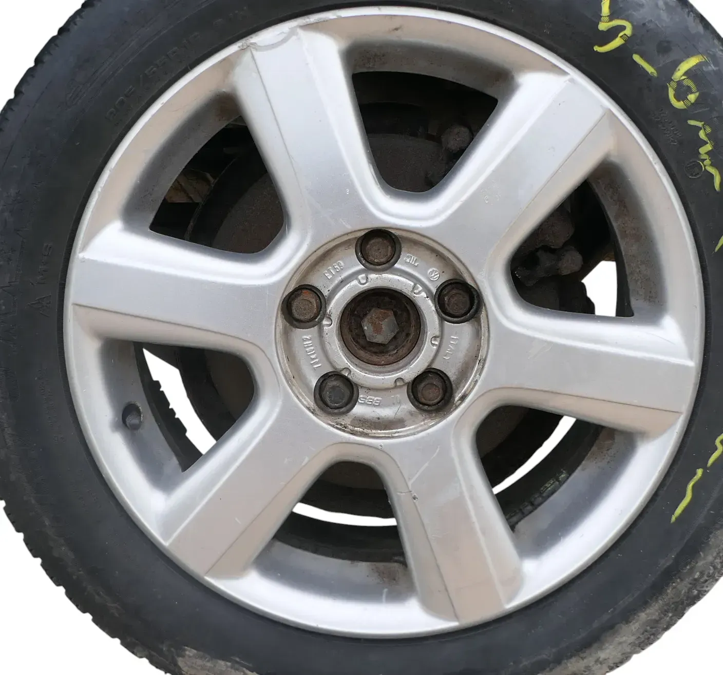 1x Felge Alufelge original VW Sharan 7M 7x16H2 ET59 7M3601025E  Monaco 3 - Bild 1