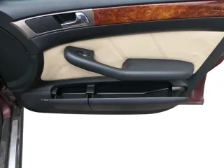1x A6 4B Türverkleidung Verkleidung Tür vorne rechts Leder onyx / vanille Bose - Bild 4
