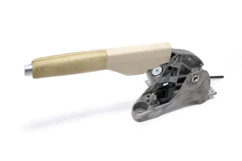 VW Eos 1F Handbremse Feststellbremse Handbremshebel beige besch Leder 95T - Bild 1