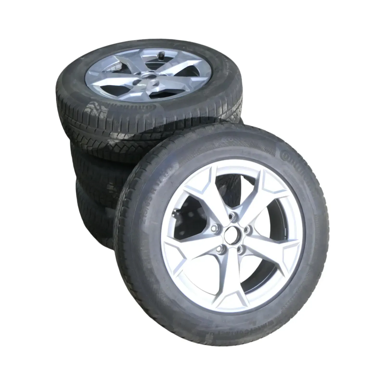 4x Audi Q3 Alufelgen 215/65R17 99H Winterreifen Reifen 3,5-4,5mm 83A071497-8Z8 - Bild 1