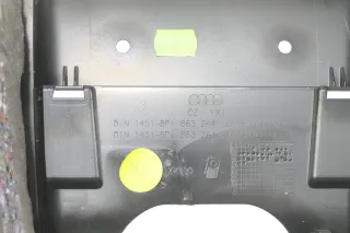Audi A3 8P Mitteltunnel hinten Verkleidung um Handbremse Konsole schwarz A - Bild 2