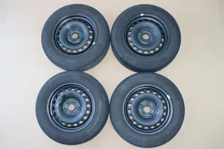 VW Golf Touran Sommerreifen Reifen Felgen 195/65 R15 91H Caddy 4-5mm - Bild 1