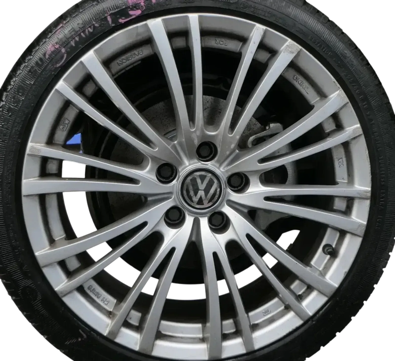 1x Golf 5 Passat Alufelge Alu OZ 19166502 8J x 18 H2 ET35 LK112 Tuning Passion H - Bild 1