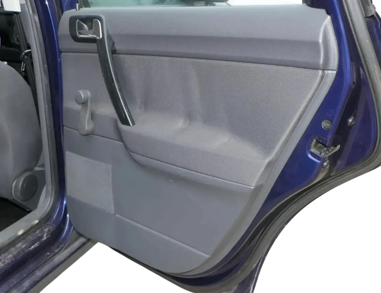 1x VW Polo 9N 9N3 Türverkleidung Verkleidung Tür hinten rechts 4/5-Türer blau - Bild 1