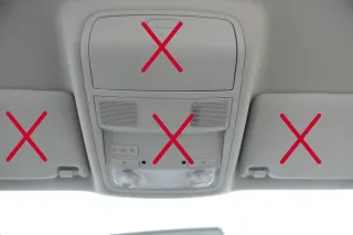VW Golf 5M Plus Himmel Innenraum Decke Dachhimmel Dach oben perlgrau grau - Bild 2