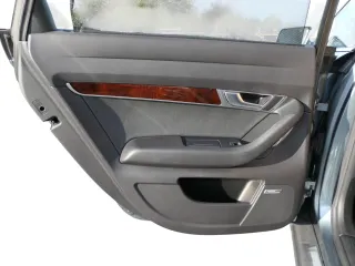 1x A6 4F Türverkleidung Verkleidung Tür hinten links schwarz Leder - Bose Rollo - Bild 2