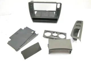 VW Passat 3B Mittelkonsole Verkleidung 3B0858069K Aschenbecher Netz Optik Dekor - Bild 1