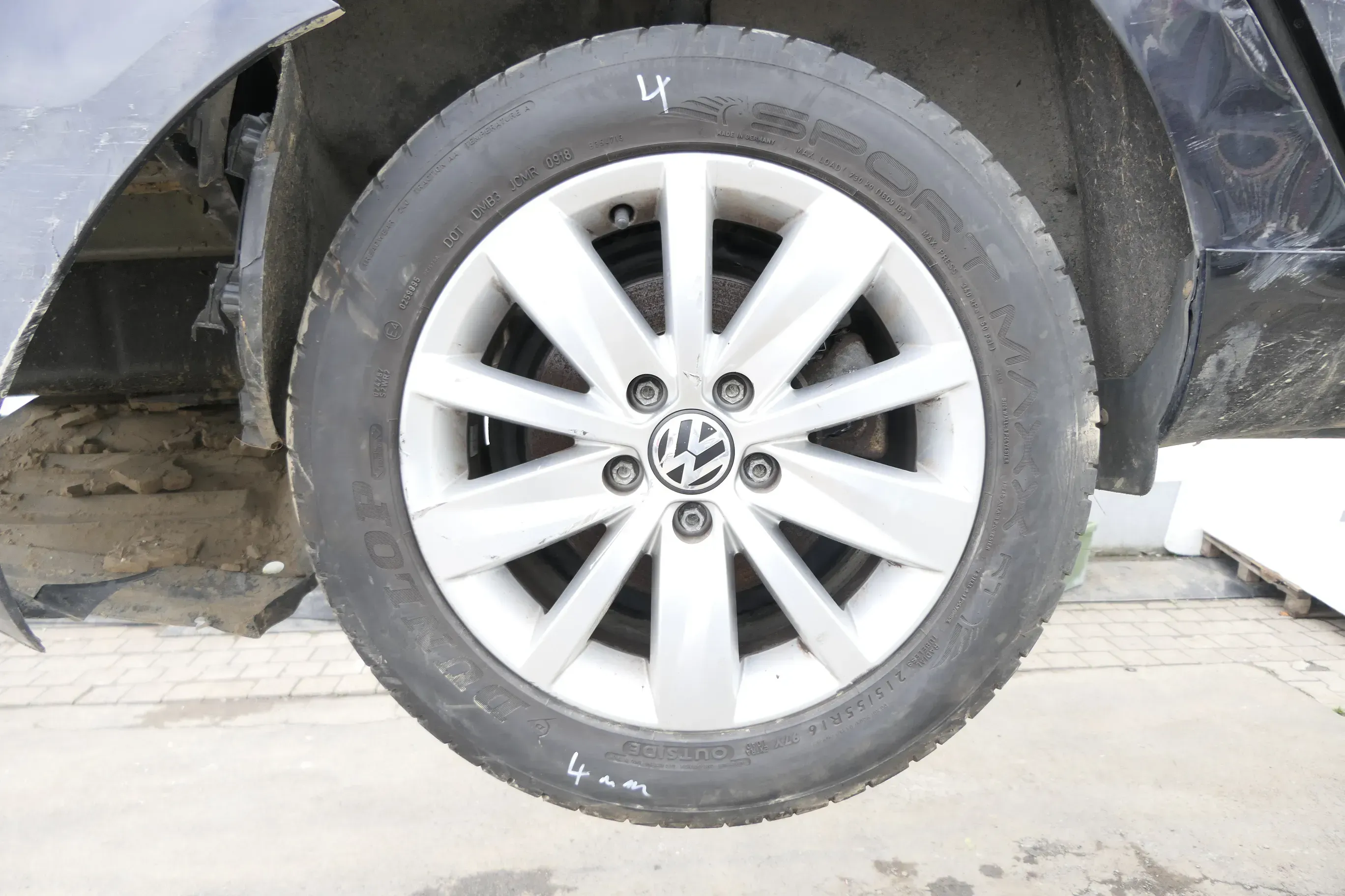 1x VW Passat 3C B7 Alufelge Felge 3AA601025 7x16H2 ET45 5x112 Perugia  4 - Bild 1