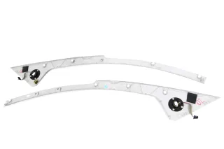 VW Fox 5Z A-Säulen Verkleidung vorne links + rechts grau Lautsprecher Abdeckung - Bild 2