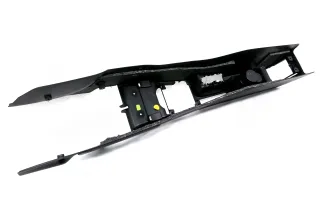 Audi A3 8P Mitteltunnel hinten Verkleidung um Handbremse Konsole schwarz A - Bild 8