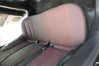 Seat Leon 1P Sitz Sitze hinten Rückbank Rücksitzbank 3 Punkt Lehne schwarz rot - Bild 4