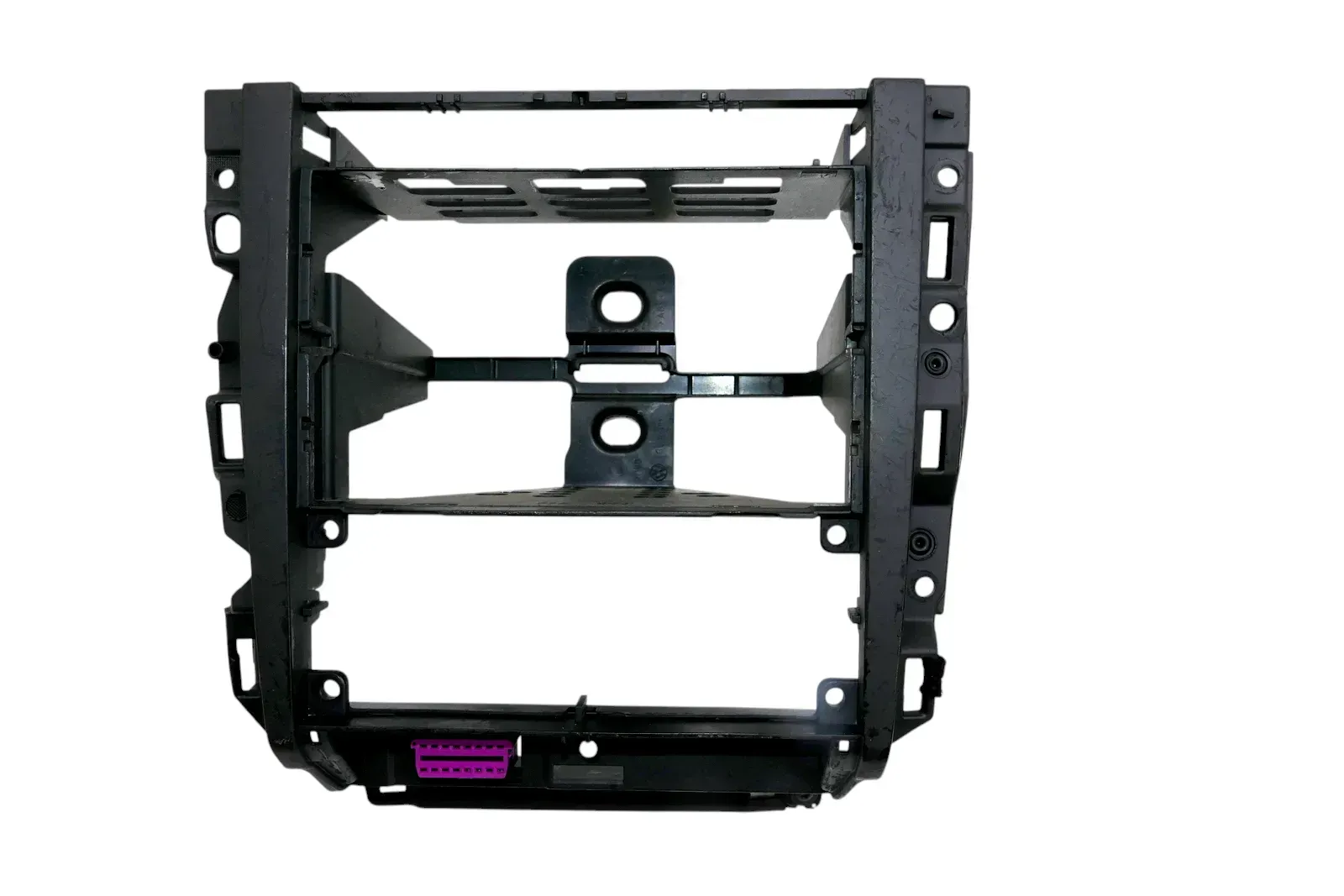 VW Golf 4 Bora Mittelkonsole Verkleidung um Radio schwarz 1J1858069F paar Kratze - Bild 1