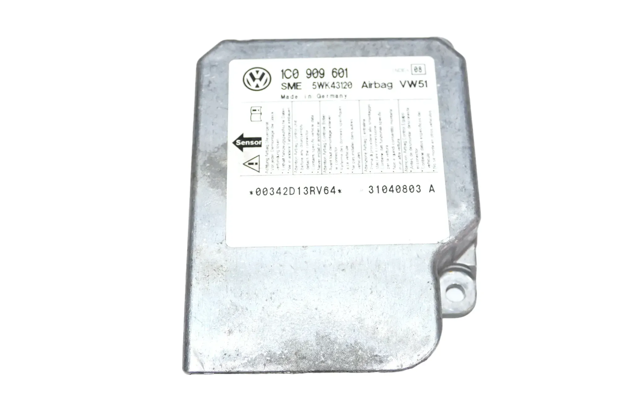 VW Lupo Steuergerät Airbag Airbagsteuergerät 1C0909601 Index 08 - Bild 1