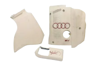 Audi A4 B5 Motorabdeckung Abdeckung Motor Blende Set 1,8 5V lackiert - Bild 1