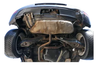 VW Golf 6 5K Auspuff Mittelrohr Endschalldämpfer hinten 2,0 CBAA CBAB - Bild 1