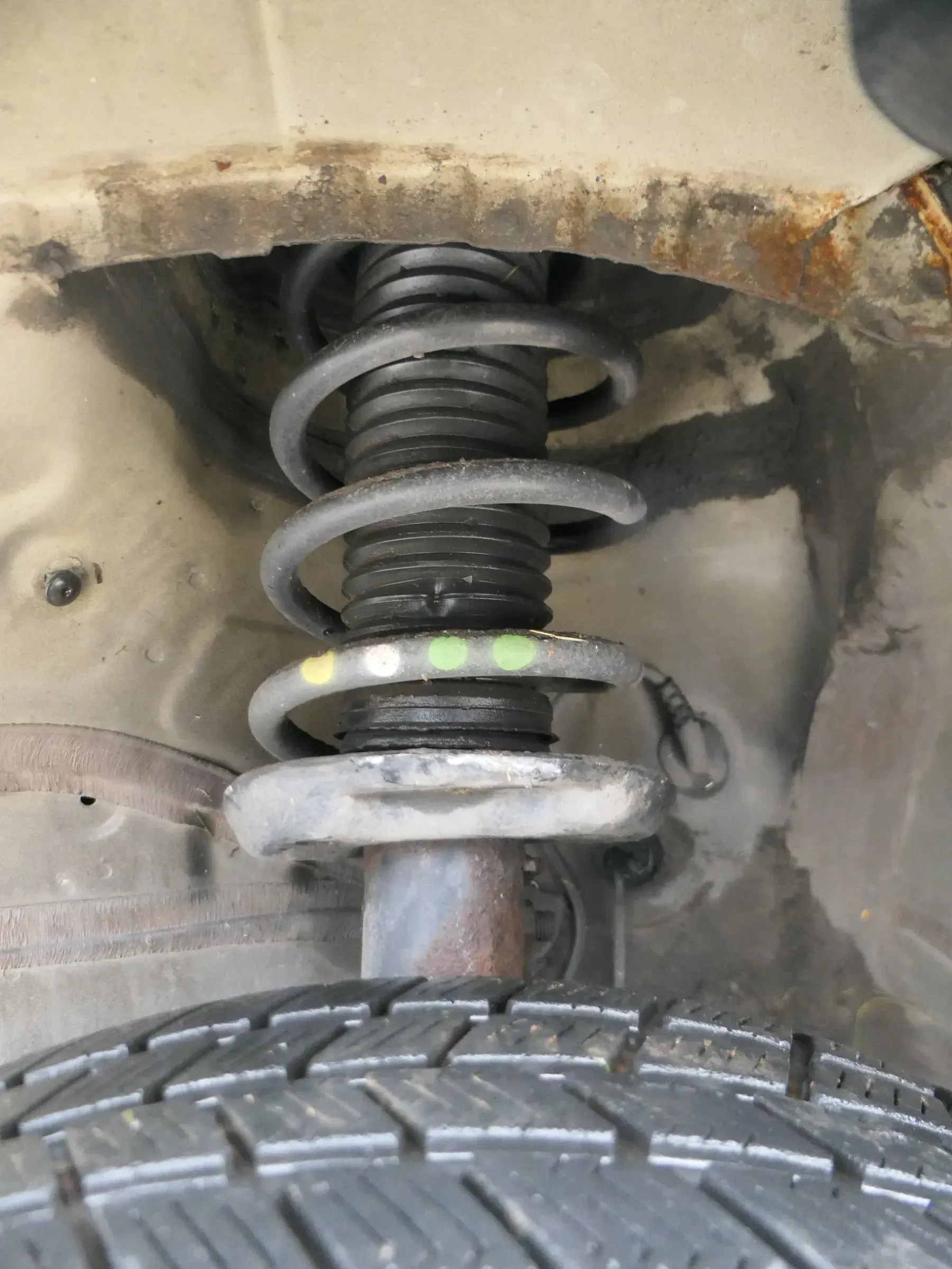 1x VW Eos Golf 5 V Touran Stoßdämpfer Federbein Feder 1K0411105JA vorne Sport - Bild 1