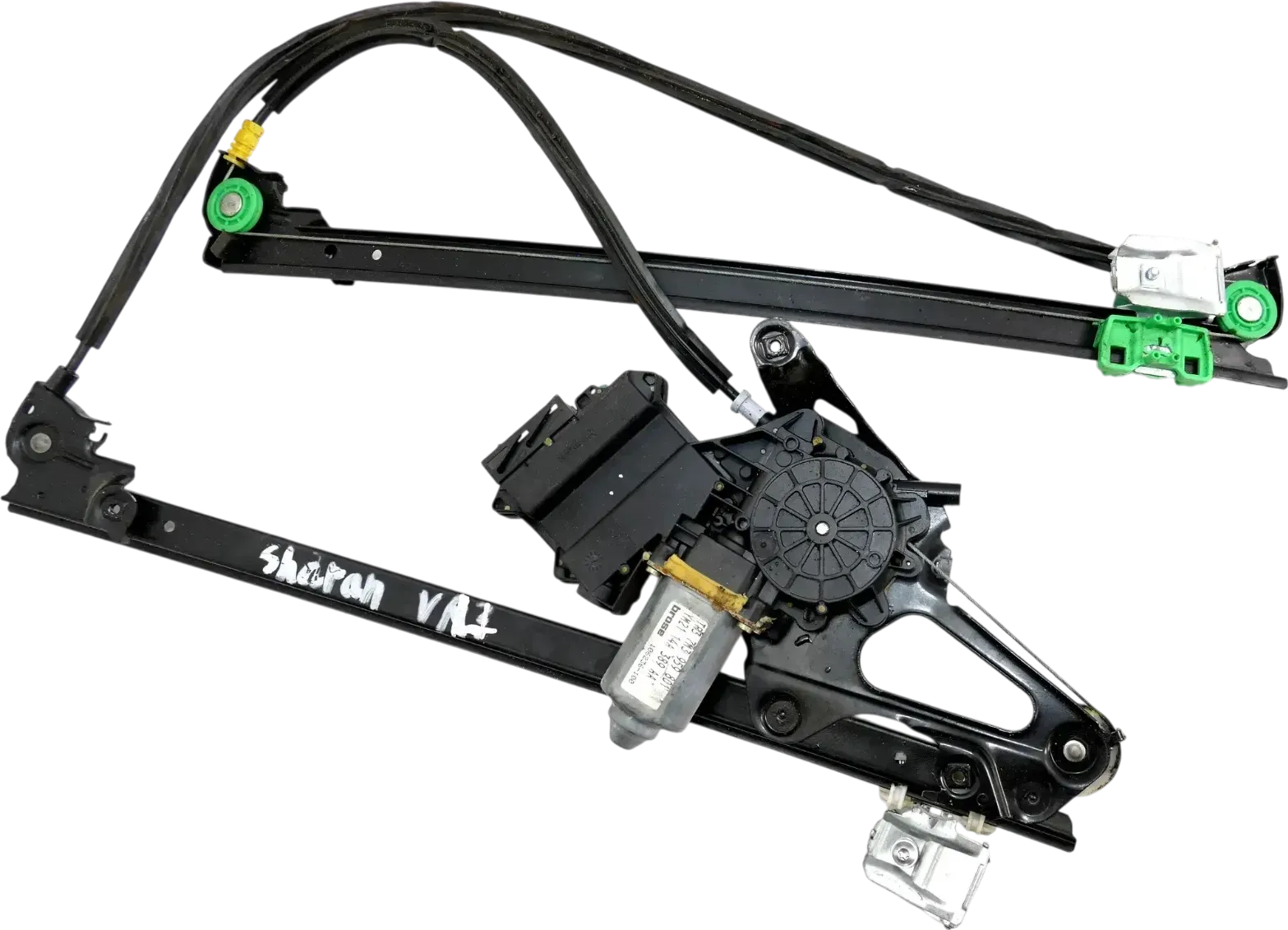 VW Sharan 7M ektrischer Fensterheber vorne links Motor + Gestänge ab Bj. 2000 - Bild 1